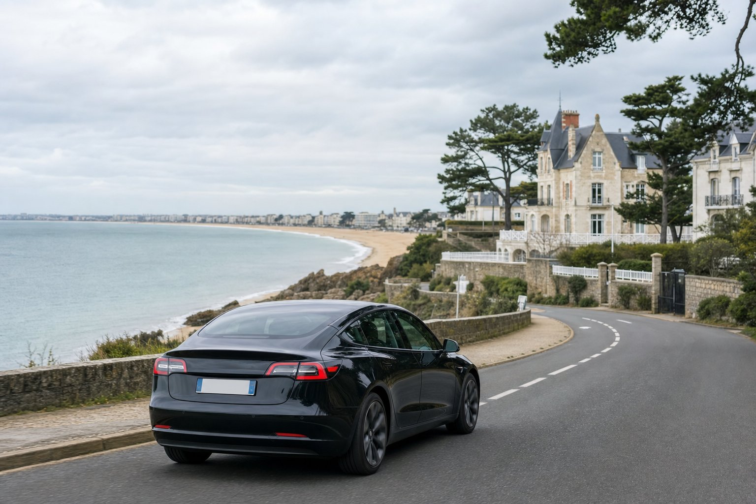 Route côtière vers la baie de La Baule — comment venir à La Baule depuis Nantes en avion, en train ou en VTC