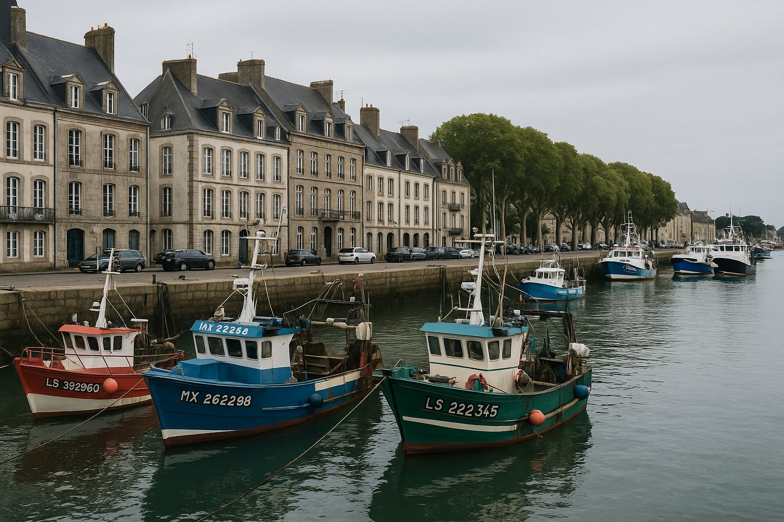 Port de pêche du Croisic et ses maisons d'armateurs — chauffeur privé VTC Breizh Atlantique